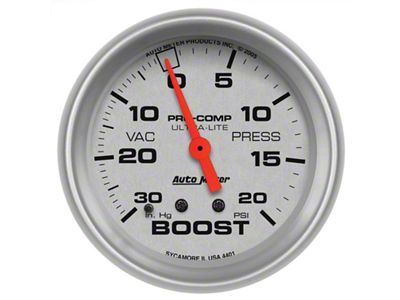 Auto Meter Ultra-Lite 66.7mm Full Sweep Electronic 30 IN Hg / - 4401