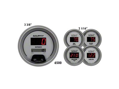 Auto Meter Ultra-lite Digital 5 Piece Set - 6500