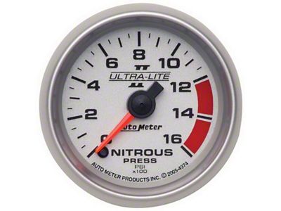 Auto Meter Ultralite II 2 1/16in FSE 0 - 1600 PSI - 4974