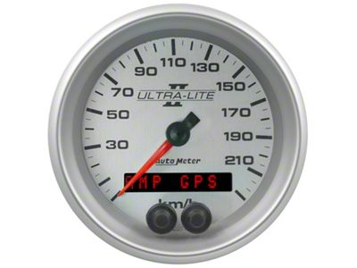 Auto Meter Ultra-Lite II 3-3/8in. 225KM/H GPS Speedometer Gauge - 4980-M