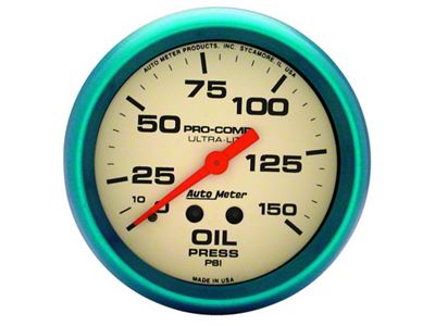 Auto Meter Ultra-Nite 66.7mm 0-150 PSI Mechanical Oil Pressure Gauge - 4523