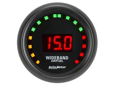 Auto Meter Z-Series 2-1/16in. 10:1-17:1 AFR Digital Street Air/Fuel Ratio Gauge - 2679