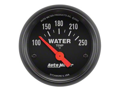 Auto Meter Z-Series 52mm 100-250 Degrees F. SSE Water Temp Gauge - 2635