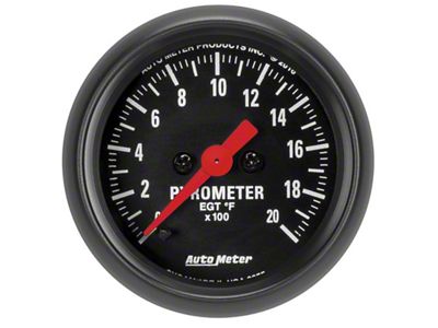 Auto Meter Z Series 52mm 2000 Degree Pyrometer EGT Gauge - 2655