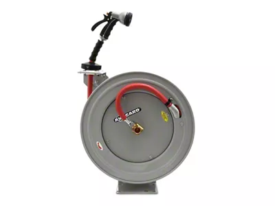 Avagard Rubber Water Hose Reel Heavy Duty Single Arm Assembly; 3/4-Inch x 50-Foot