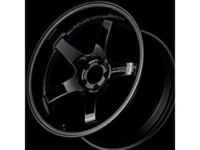 Advan GT Gloss Black Wheel; 20x9; 49mm Offset; Center Lock Bolt Pattern; 0mm Hub Bore