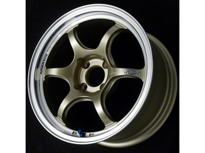 Advan RG-D2 Champagne Gold with Machined Lip Wheel; 15x7; 42mm Offset