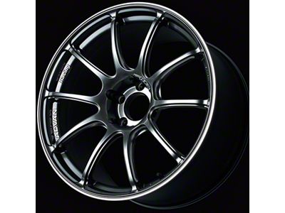 Advan RZII Hyper Black and Ring Wheel; 17x8; 37mm Offset