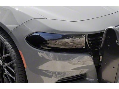 AVS 15-22 Dodge Charger Headlight Covers - Black - 37373