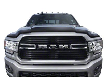 AVS 19-21 Ram 2500/3500 Aeroskin Flush Mount Hood Shield- Smoke - 322189