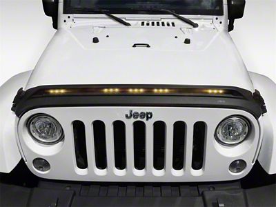 AVS 2007-2018 Jeep Wrangler JK Aeroskin Low Profile Hood Shield - 753060