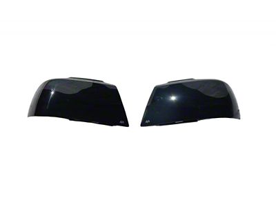 AVS 07-13 GMC Sierra 1500 Headlight Covers - Black - 37808