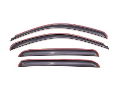 AVS 07-13 Chevy Avalanche Ventvisor In-Channel Front & Rear Window - 194515