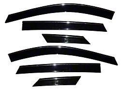 Low Profile Ventvisor Window Deflectors with Chrome Trim; Front and Rear (10-17 Cadillac SRX)