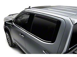 Low Profile Ventvisor Window Deflectors; Front and Rear; Dark Smoke (2019 Chevrolet Silverado 1500 Crew Cab Pickup)
