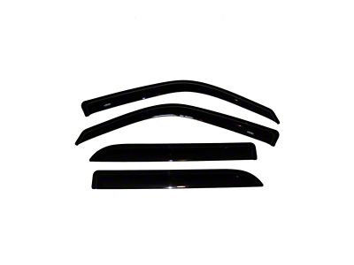 Black ZH Acrylic Window Visors / Rain Guards For 01-03 Ford F150 SuperCrew & 02-03 Lincoln Blackwood