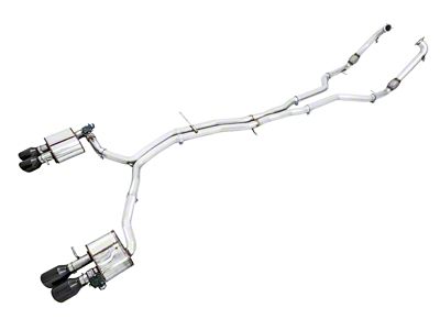 AWE Audi B9 S5 Coupe SwitchPath Exhaust w/ Black - 3025-43042