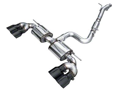 AWE MK8 Volkswagen Golf R 3in Touring Edition Quad Exhaust - 3015-43658