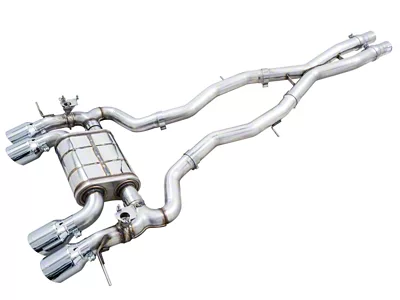AWE SwitchPath Catback Exhaust for BMW G8X M3/M4 - Chrome - 3025-43480