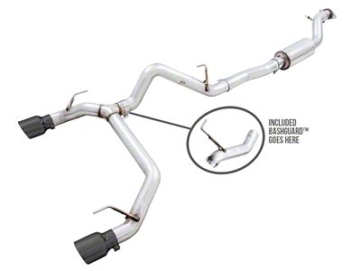 AWE 2021+ Ford Bronco 0FG Dual Rear Exit Exhaust - 3015-33456