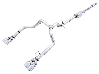 AWE 4th Gen GM 1500 5.3L 0FG Catback Split - 3015-42201