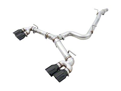 AWE MK7.5 Golf R Track Edition Exhaust w/Diamond Black - 3015-43148