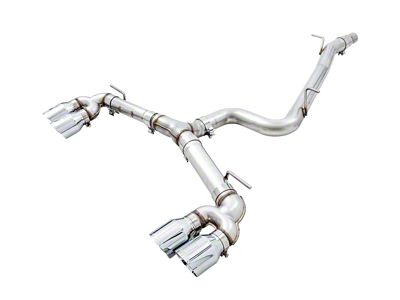 AWE Mk7 Golf R Track Edition Exhaust w/Chrome Silver - 3015-42134