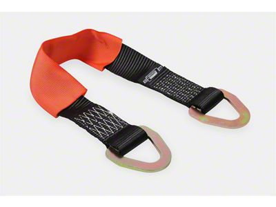 Mr. Gasket Axle Strap; 2 in. Wide x 24 in. Long; w/Protective Cover; 10000 lbs Capacity; - 33105G