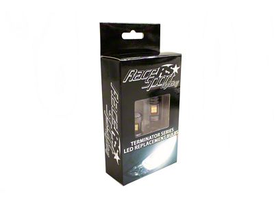 Race Sport Lighting Terminator Series 3156 LED Replacement Bulbs White Pair - 3156W