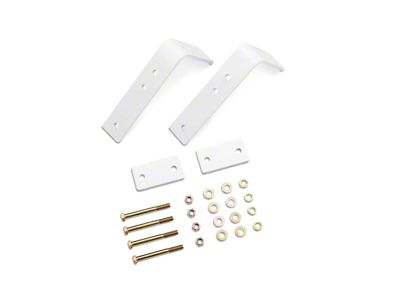 BackRack Universal Light Bar Brackets Pair - White - 91006W