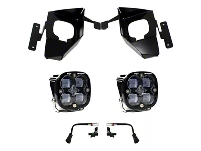 Baja Designs 16-18 Silverado 1500 Squadron Fog Pocket Kit - 447534