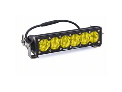 Baja Designs 10-Inch OnX6 Amber LED Light Bar; Wide Driving Beam (Universal; Some Adaptation May Be Required)