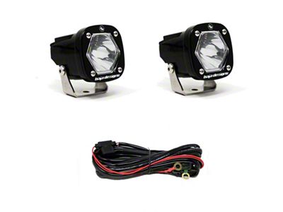 Baja Designs S1 Spot LED Light w/ Mounting Bracket Pair - 387801