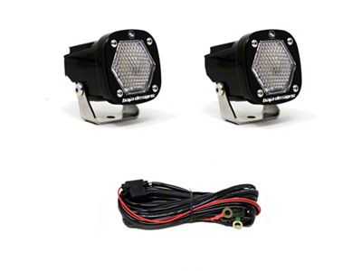 Baja Designs S1 Work/Scene LED Light w/ Mounting Bracket Pair - 387806
