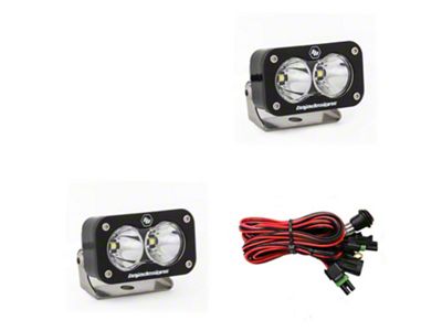Baja Designs S2 Pro LED Lights; Spot Beam; Pair (Universal; Some Adaptation May Be Required)