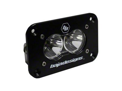 Baja Designs S2 Sport Flush Mount LED Light; Spot Beam (Universal; Some Adaptation May Be Required)