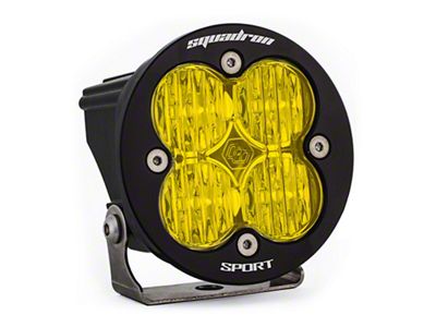 Baja Designs Squadron-R Sport Amber LED Light; Wide Cornering Beam (Universal; Some Adaptation May Be Required)