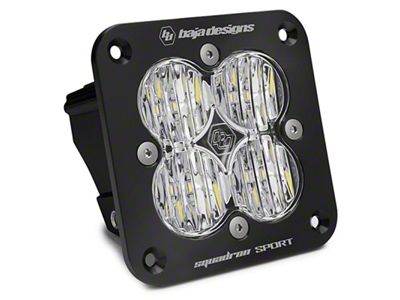 Baja Designs Squadron Sport Flush Mount LED Light; Wide Cornering Beam (Universal; Some Adaptation May Be Required)