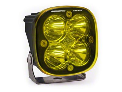 Baja Designs Squadron Sport Amber LED Light; Flood/Work Beam (Universal; Some Adaptation May Be Required)