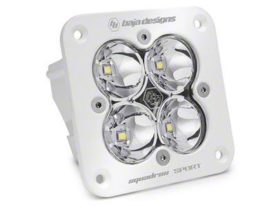 Baja Designs Squadron Sport White Flush Mount LED Light; Flood/Work Beam (Universal; Some Adaptation May Be Required)