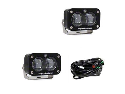 Baja Designs Universal S2 SAE Spot LED Pair - Clear - 237801