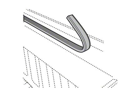 BAK Industries Bulkhead Seal Thick Ribbed 3/4in x 65in - PARTS-326A0004