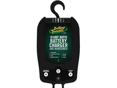 Battery Tender 12V 10/6/2 AMP Selectable Chemistry Battery Charger with - 022-0229-DL-WH