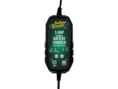 Battery Tender 12V 5AMP Lead Acid and Lithium Selectable Battery - 022-0186G-DL-WH