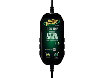 Battery Tender 6V 12V 1.25AMP Selectable Battery Charger - 022-0211-DL-WH