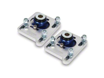 BBK 94-04 Mustang Caster Camber Plate Kit - Silver Anodized - 2527