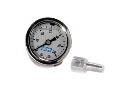 BBK Liquid Filled EFI Fuel Pressure Gauge 0-60 PSI - 1617