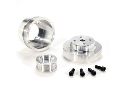 BBK 86-93 Mustang 5.0 Underdrive Pulley Kit - Lightweight CNC - 1553