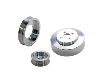 BBK 94-95 Mustang 5.0 Underdrive Pulley Kit - Lightweight CNC - 1554