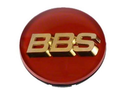 BBS Center Cap 70.6mm Red/Gold 3-tab